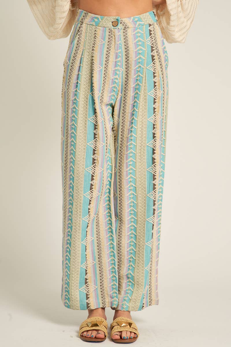 Multicolor Embroidered Pant