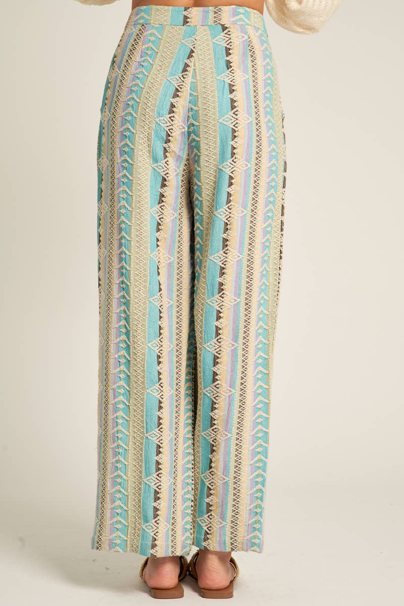 Multicolor Embroidered Pant