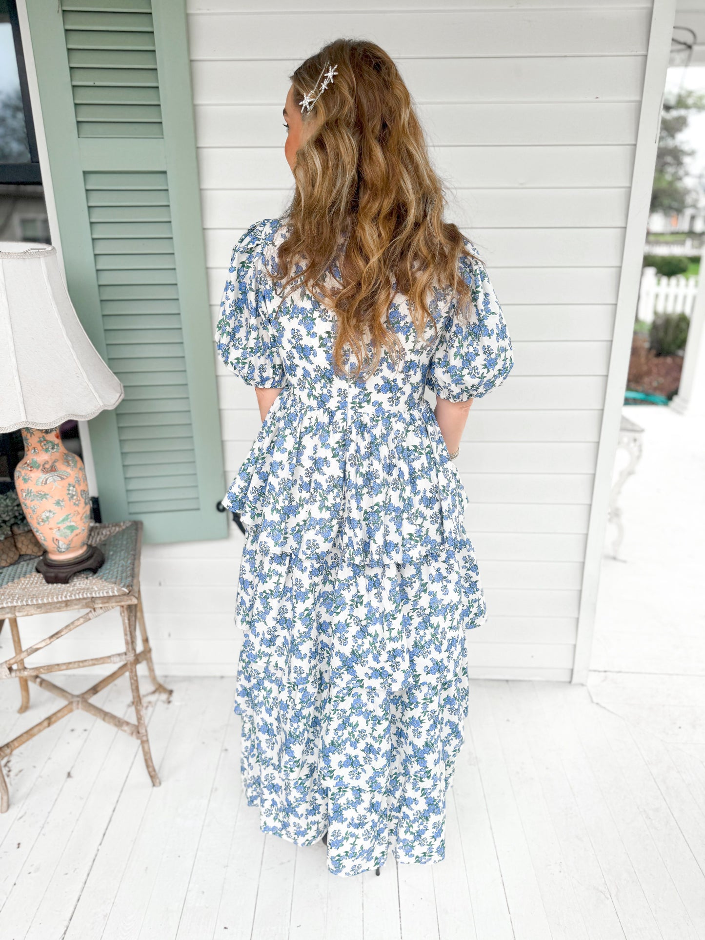 Floral Tiered Midi Dress