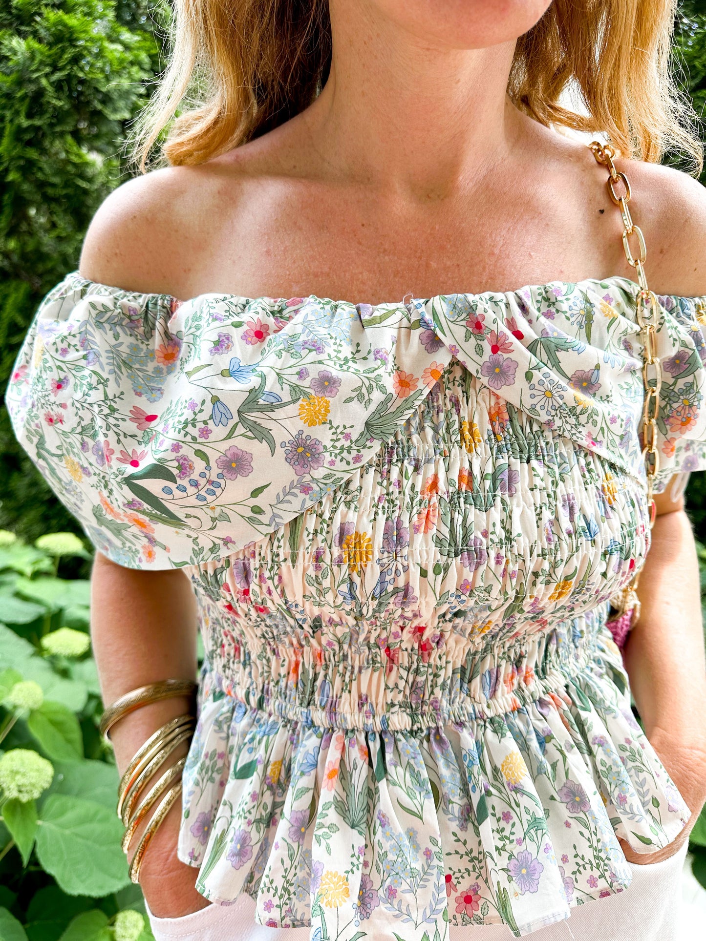 Floral Off Shoulder Top